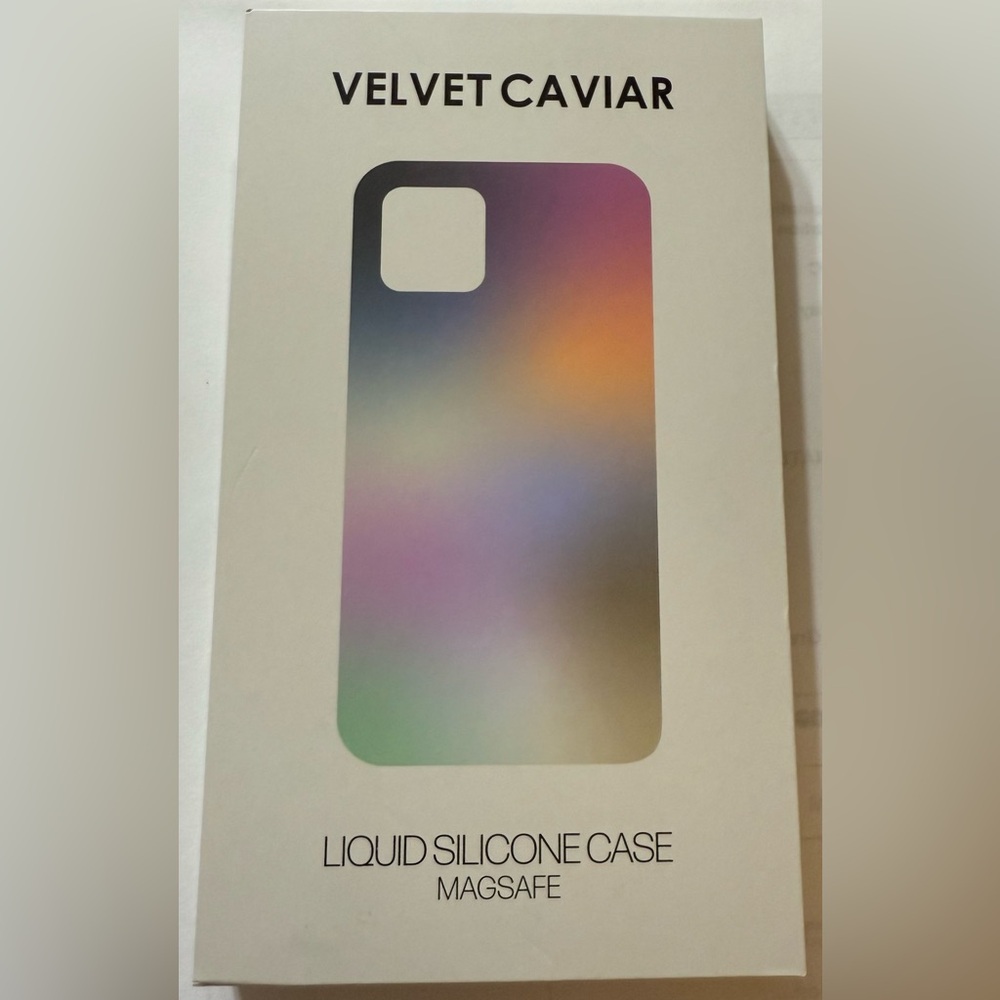 Velvet Caviar Brand iPhone 14 Pro Max Silicone Phone Case Orange in Color